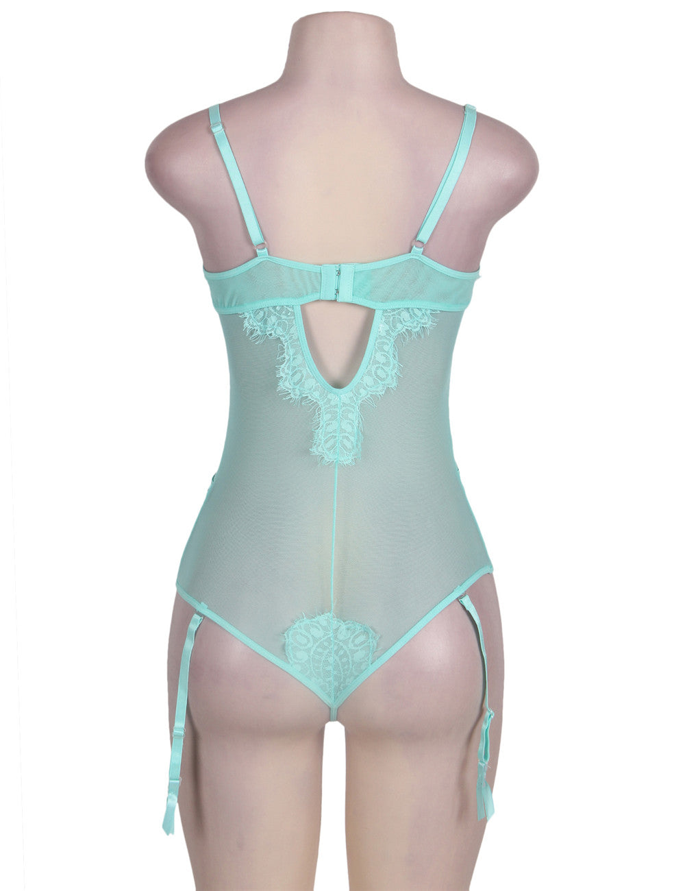 Queen size Eyelash Lace Teddy Lingerie