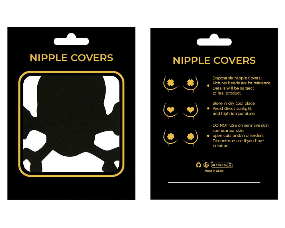 Black Skull Shaped Personality Nipple Cover