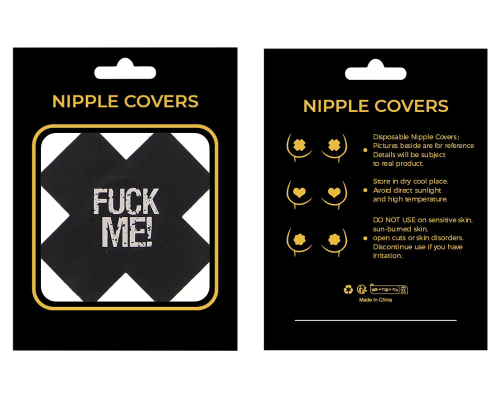 Black X Glitter in the Dark Nipple Cover