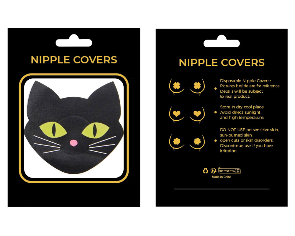 Cat Shaped Shine in the Dark Nipple Cover