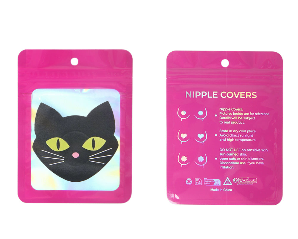 Cat Shaped Shine in the Dark Nipple Cover
