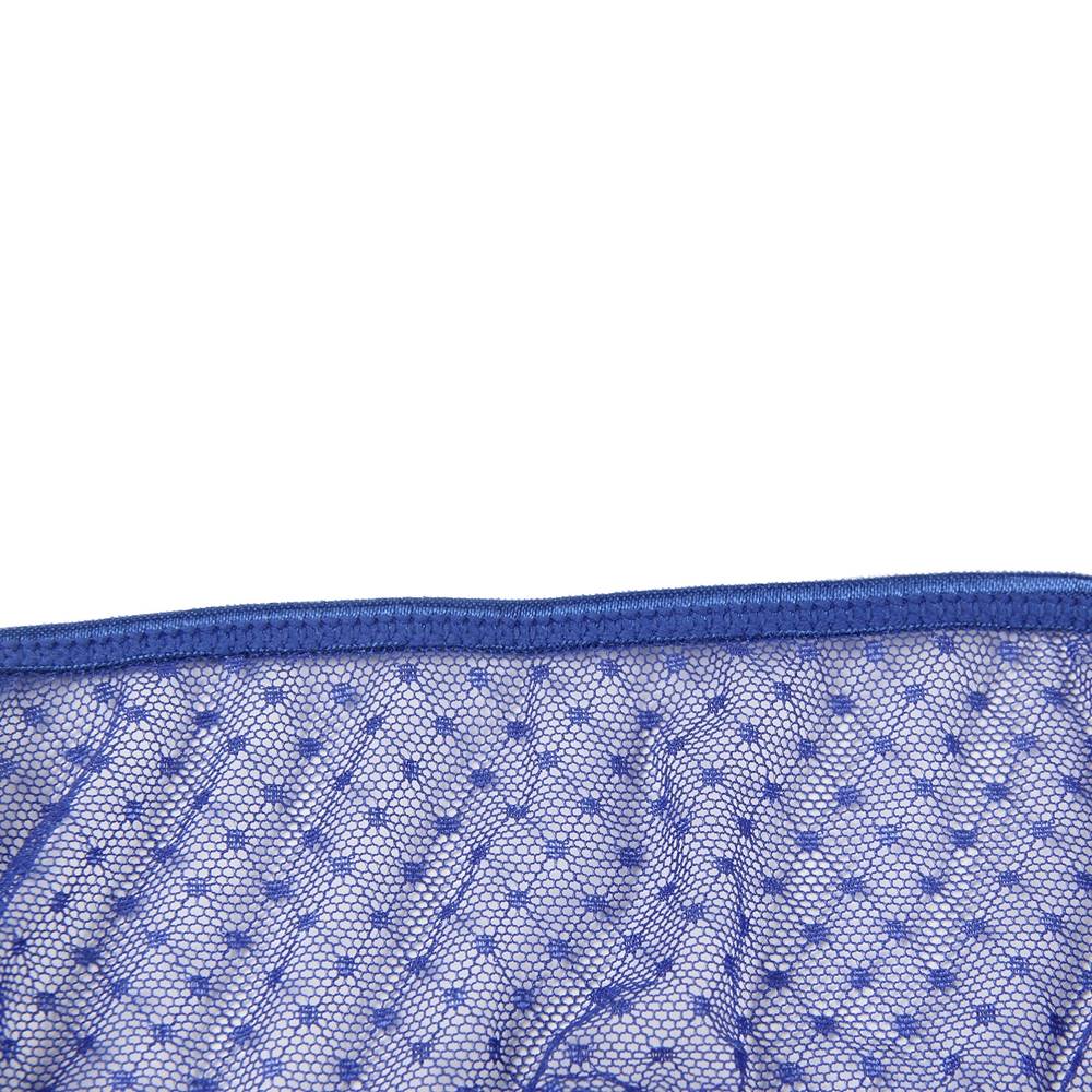 Sexy Blue High Waist Lace Strappy Panty