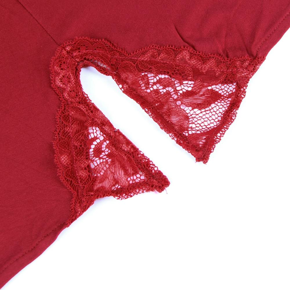 Backless Sleepwear Stretchy Modal  Nightdress with G String