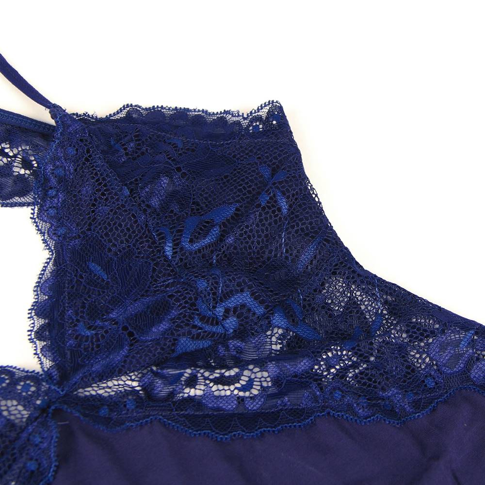 Backless Nightdress Stretchy Modal Sleepwear with G String