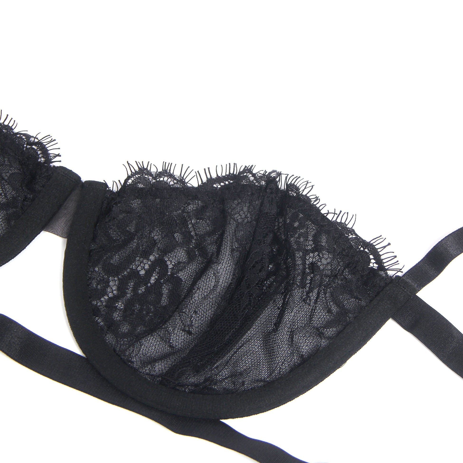 Black Sexy Lace Bra Set