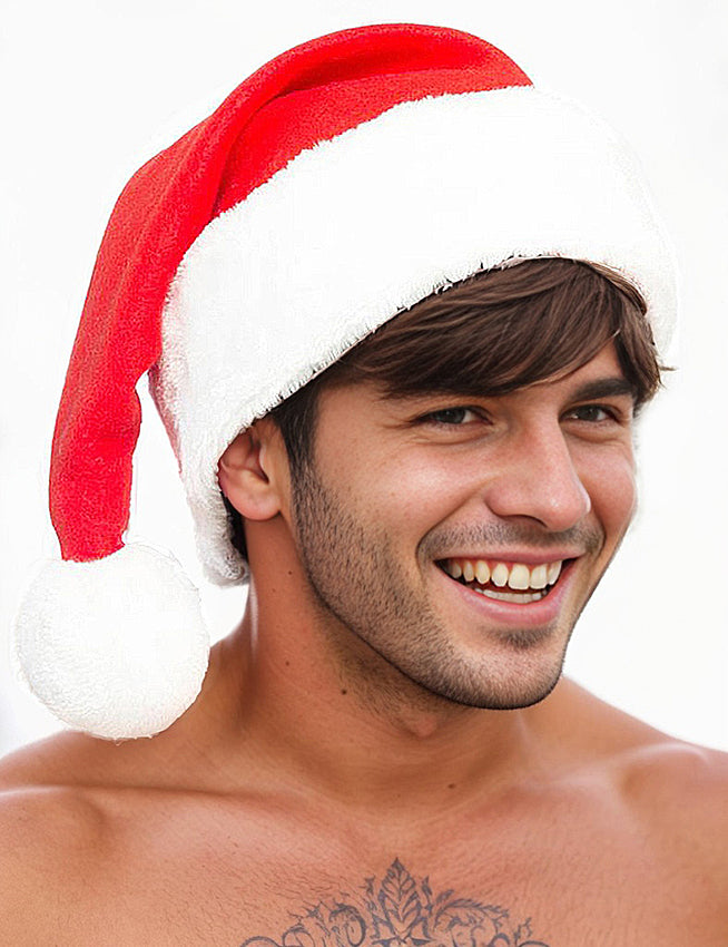 High Quality Plush Santa Hat