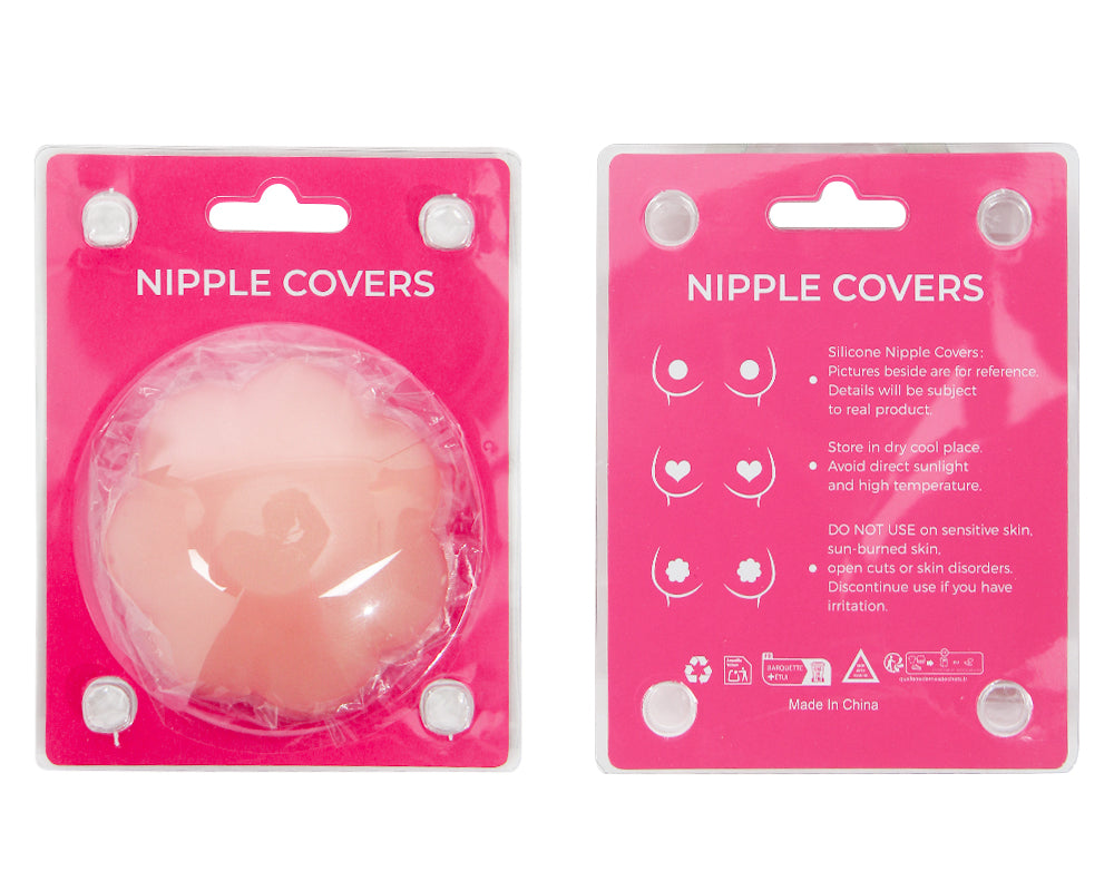 Skin Colored Flower Invisible Silicone Nipple Pasties