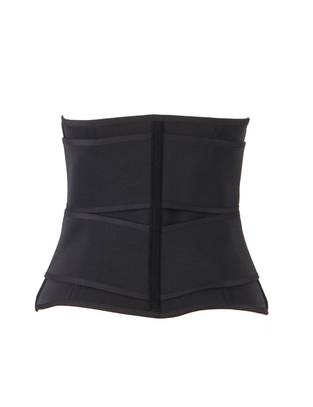 Zippered Double Belt 15 Steel Bones Neoprene Fitness Waist Trainer