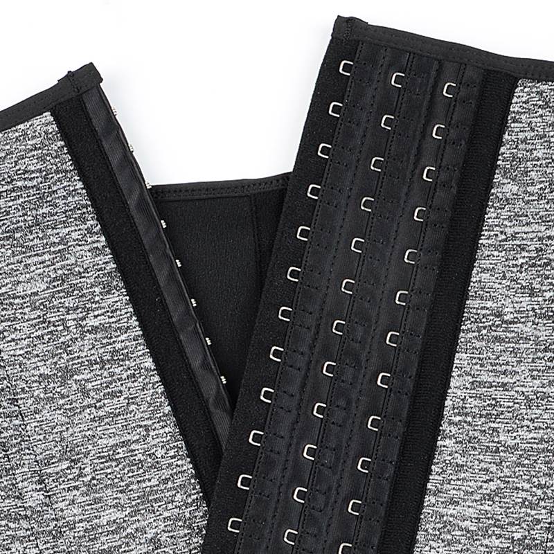 Hook and Eye Double Belt 15 Steel Bones Neoprene Fitness Waist Trainer