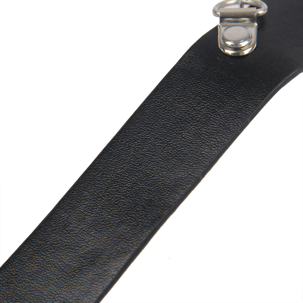Black Breast Clip Bundling Leather Temptation Flirting Show Bondage