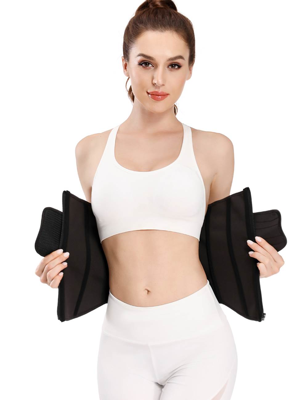 Zippered Belt 9 Steel Bones Neoprene Fitness Waist Trainer