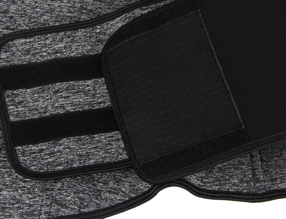 Zippered Belt 9 Steel Bones Neoprene Fitness Waist Trainer Silver Black