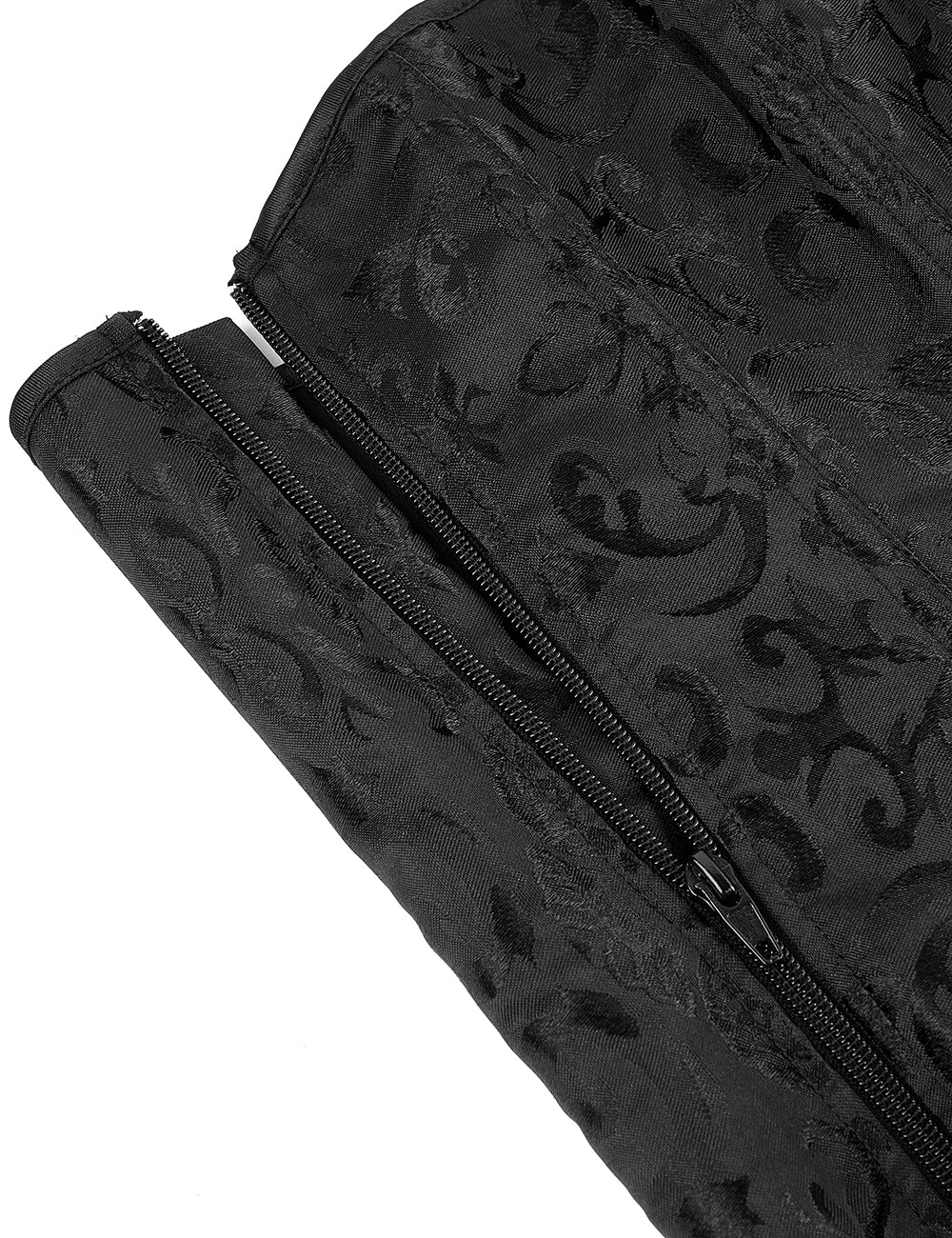 Black off Shoulder 12 Pieces Plastic Bones Corsets With Panties