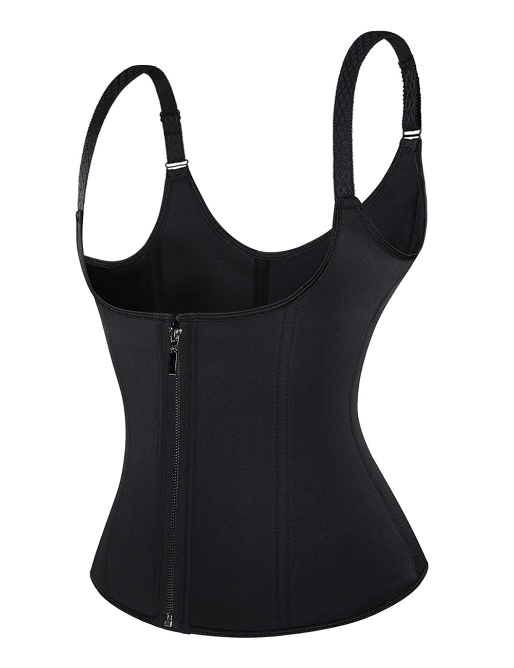 6 Pieces Steel Bones Black Neoprene Waist Training Corset