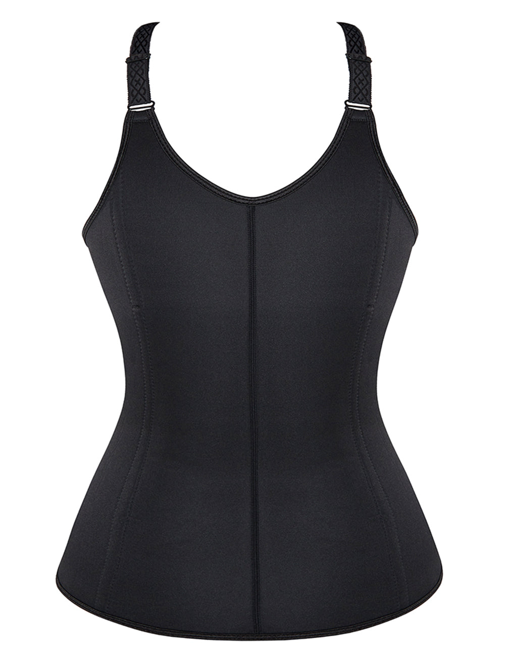 6 Pieces Steel Bones Black Neoprene Waist Training Corset