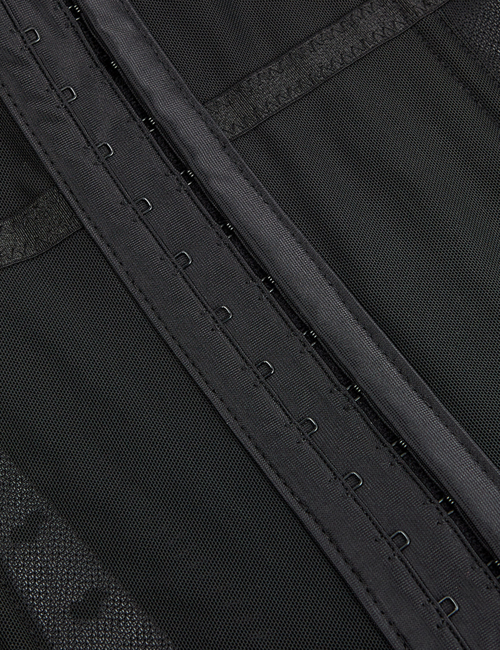 8 Pieces Plastic Bones Black Deluxe Satin Lace Stitching Corsets