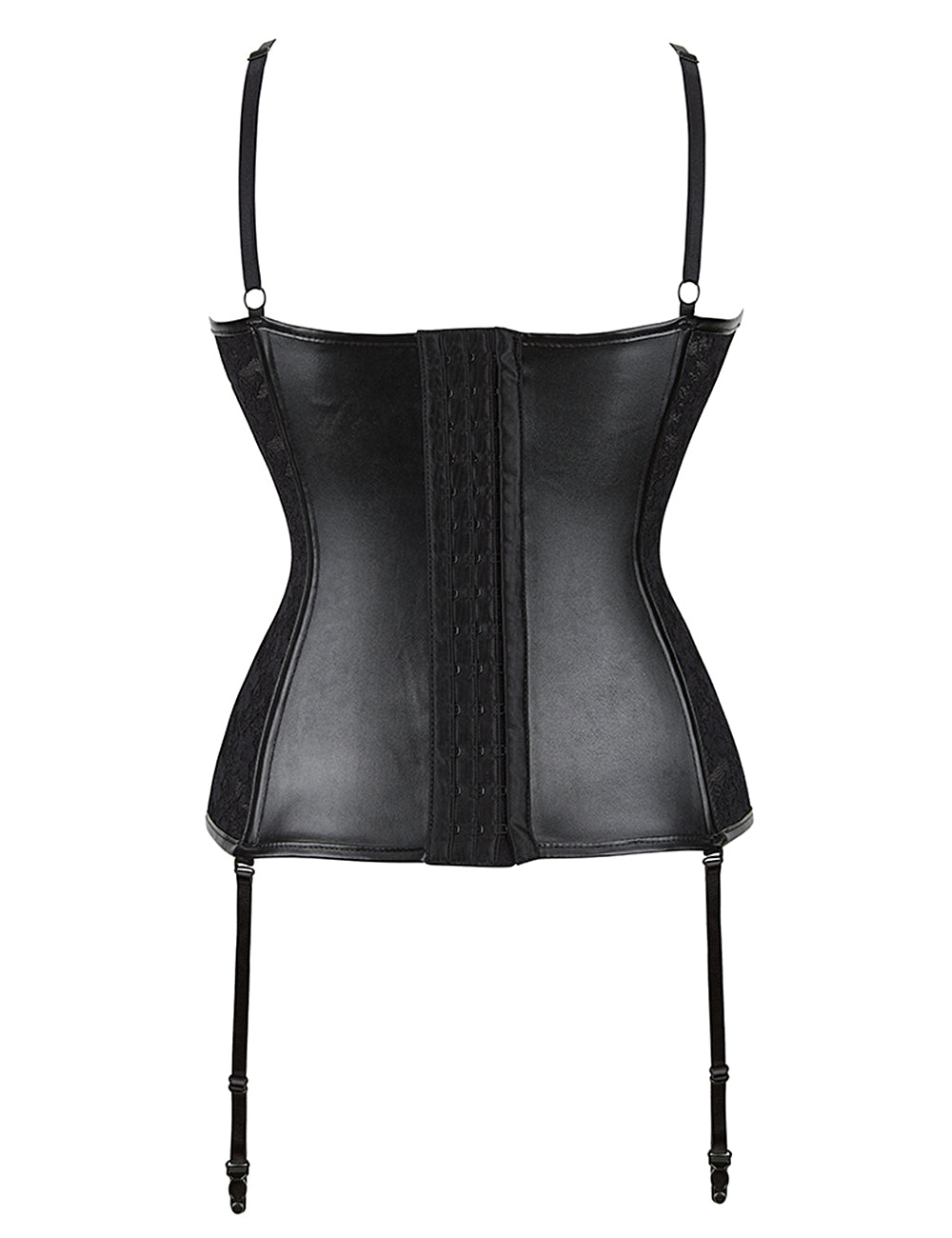 10 Pieces Plastic Bones Black Lace Leather Stitching Sexy Corset