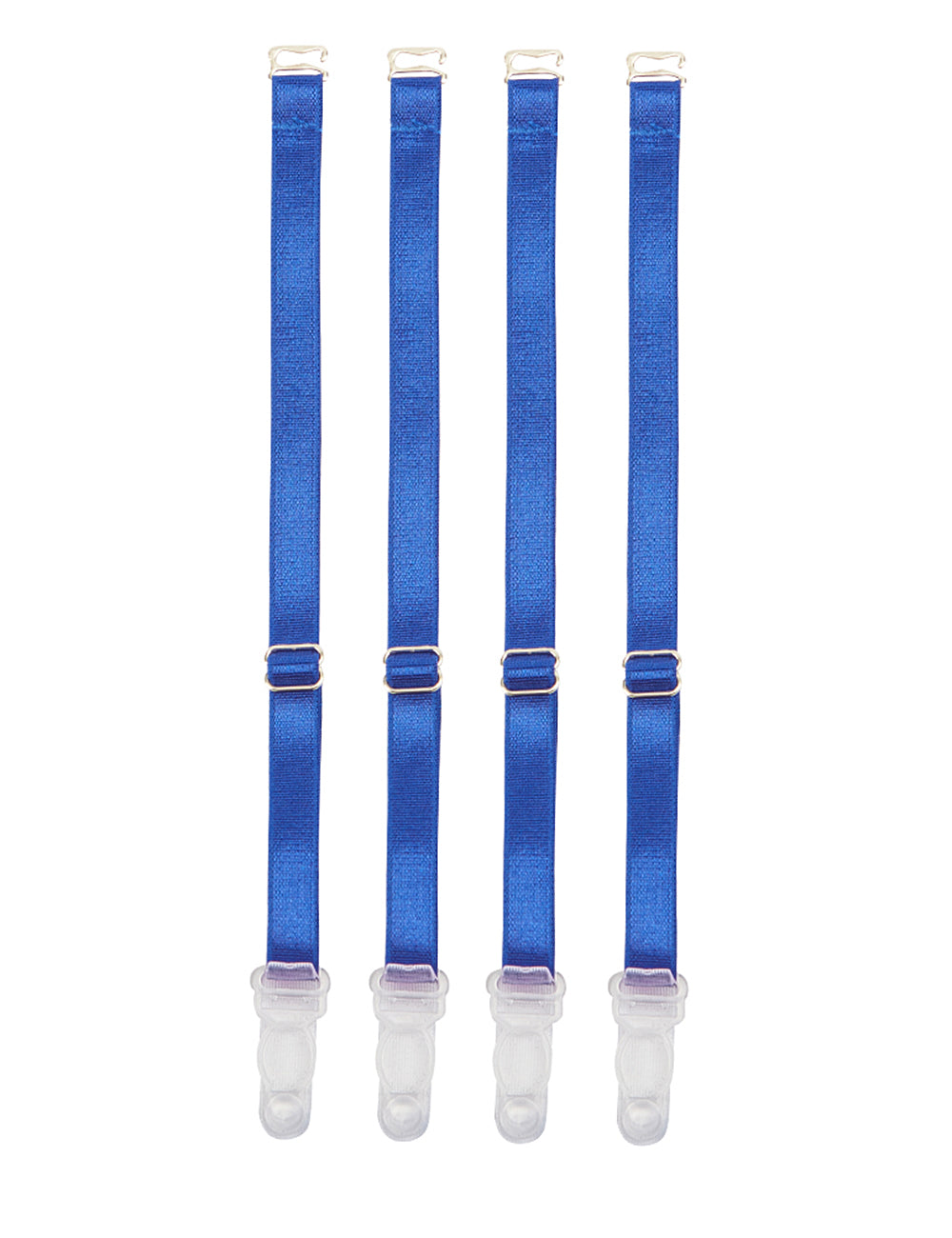 8 Pieces Plastic Bones Blue Deluxe Satin Lace Stitching Corsets