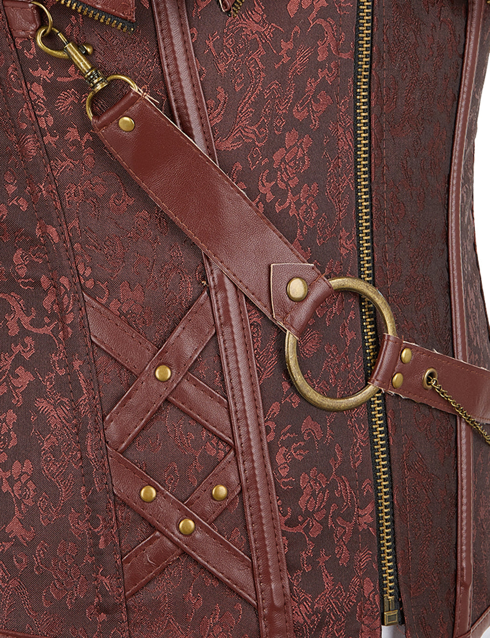 Brown 14 Pieces Soft Steel Bones Corsets