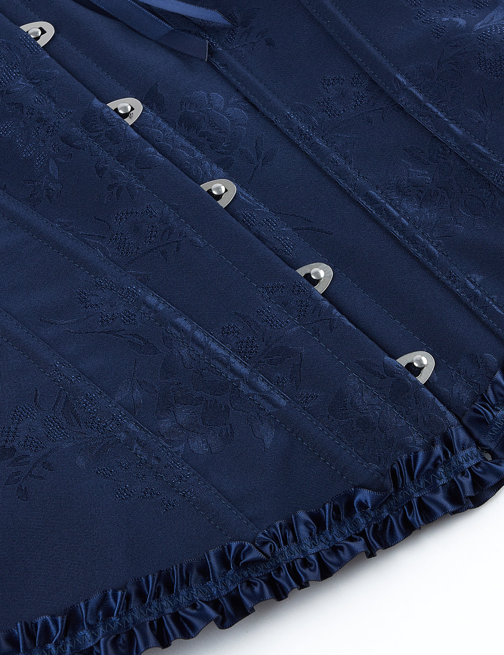 12 Pieces Plastic Bones Blue Sexy Steel Buckles Lace-up Palace Style Corset