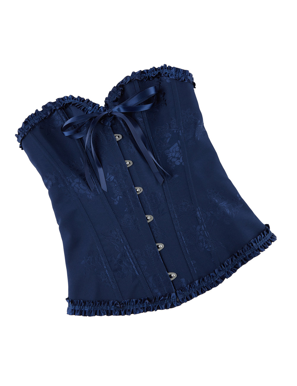 12 Pieces Plastic Bones Blue Sexy Steel Buckles Lace-up Palace Style Corset