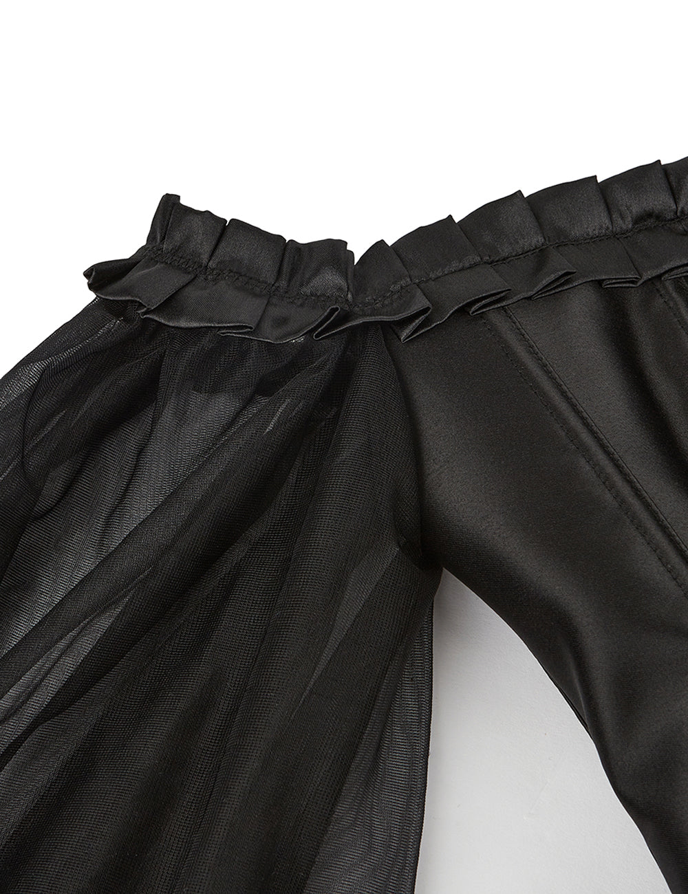 12 Pieces Plastic Black Sexy Lantern Long Sleeves Palace Style Corset