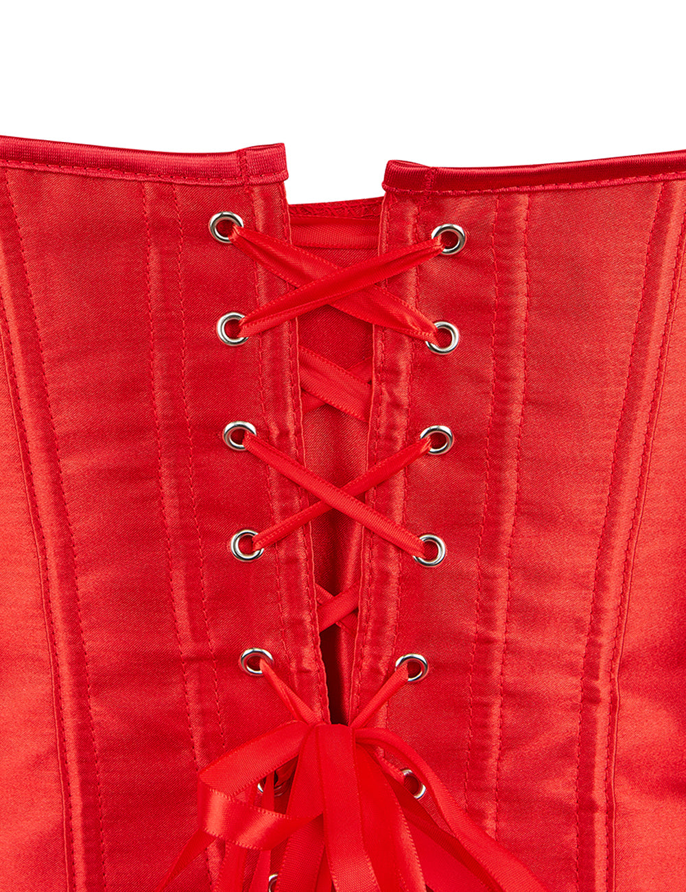 14 Pieces Plastic Bones Red Sexy Satin Tube Top Palace Style Corset