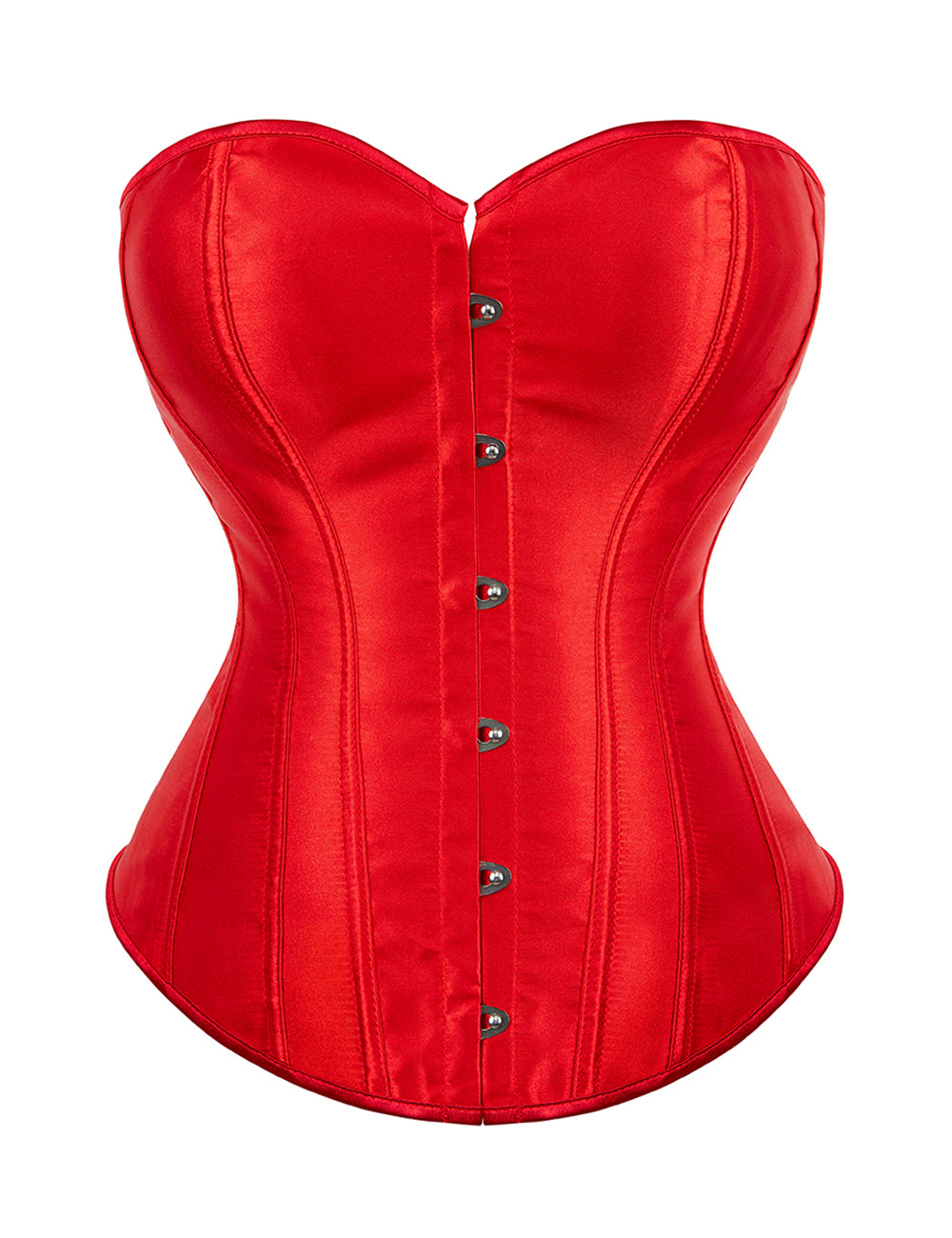 14 Pieces Plastic Bones Red Sexy Satin Tube Top Palace Style Corset