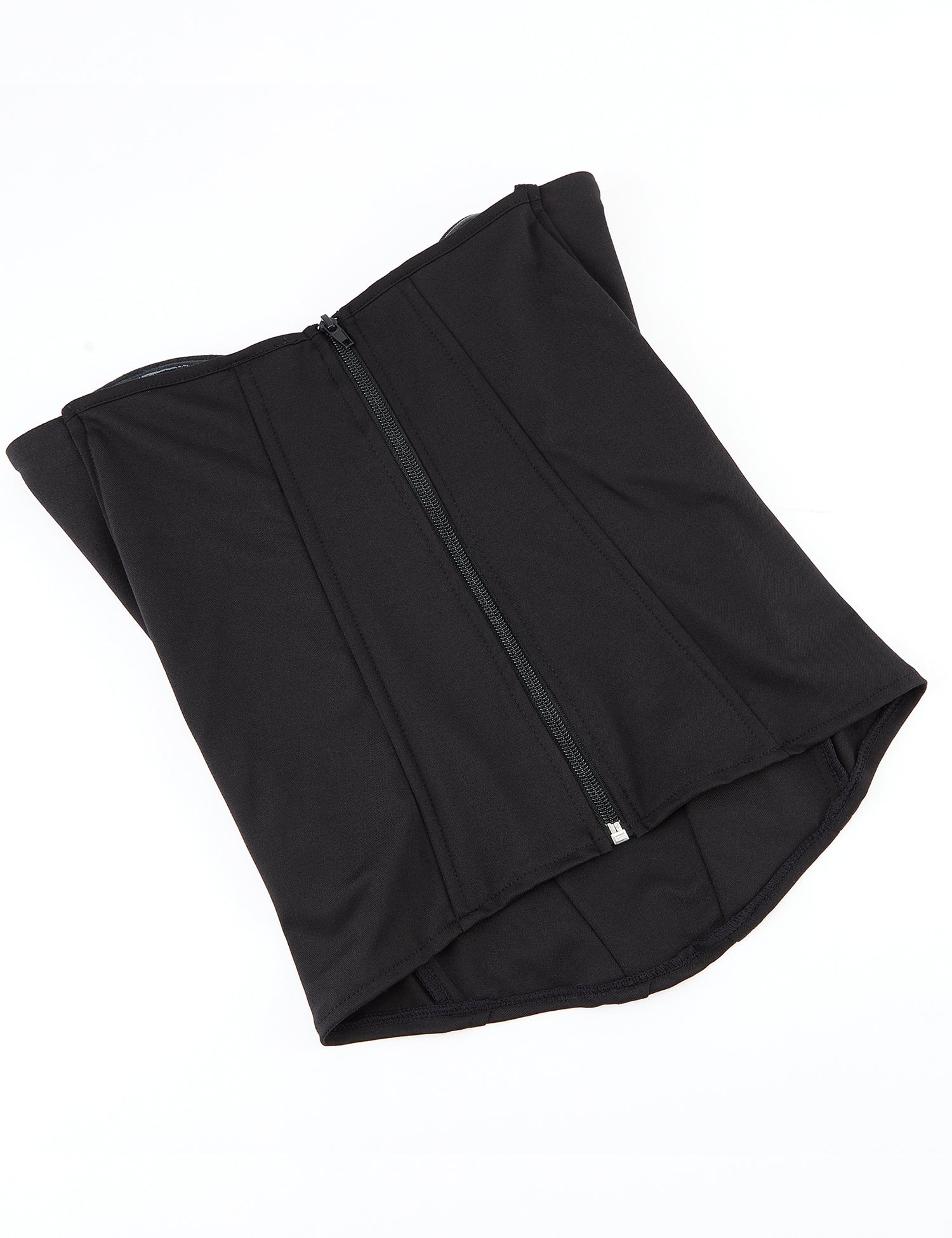 6 Pieces Plastic Bones Black Sexy Tube Top Zipper Palace Style Corset