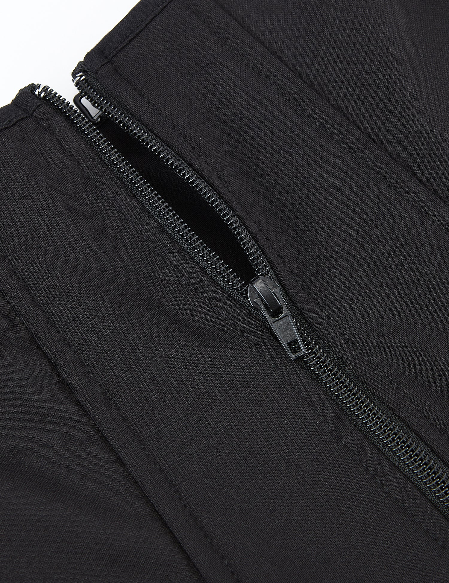 6 Pieces Plastic Bones Black Sexy Tube Top Zipper Palace Style Corset