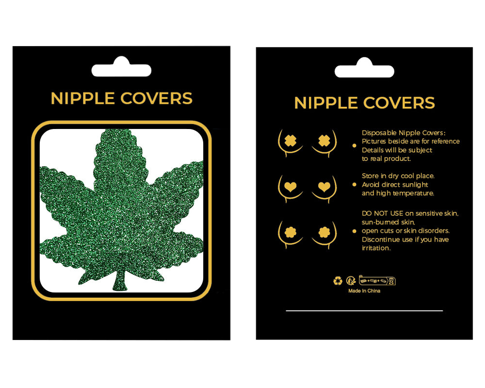 Green Leaf Shape Nipple Cover