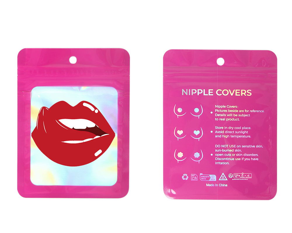 Sexy Red Lips Nipple Cover