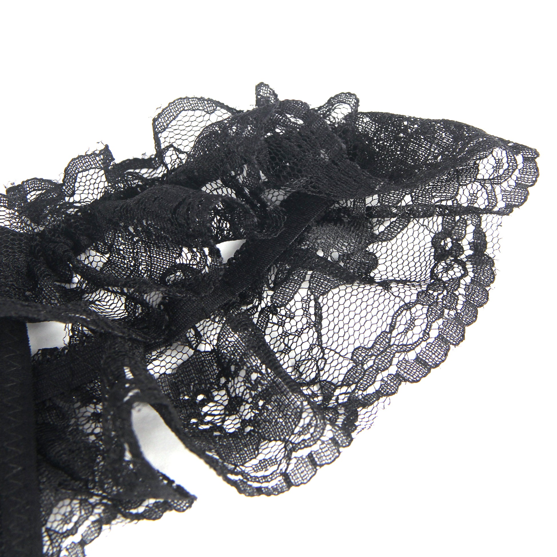 Sexy Open Crotch Lace Black Panty