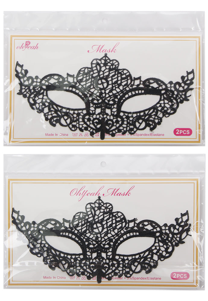 2Pcs Enchanting Black Eye Mask
