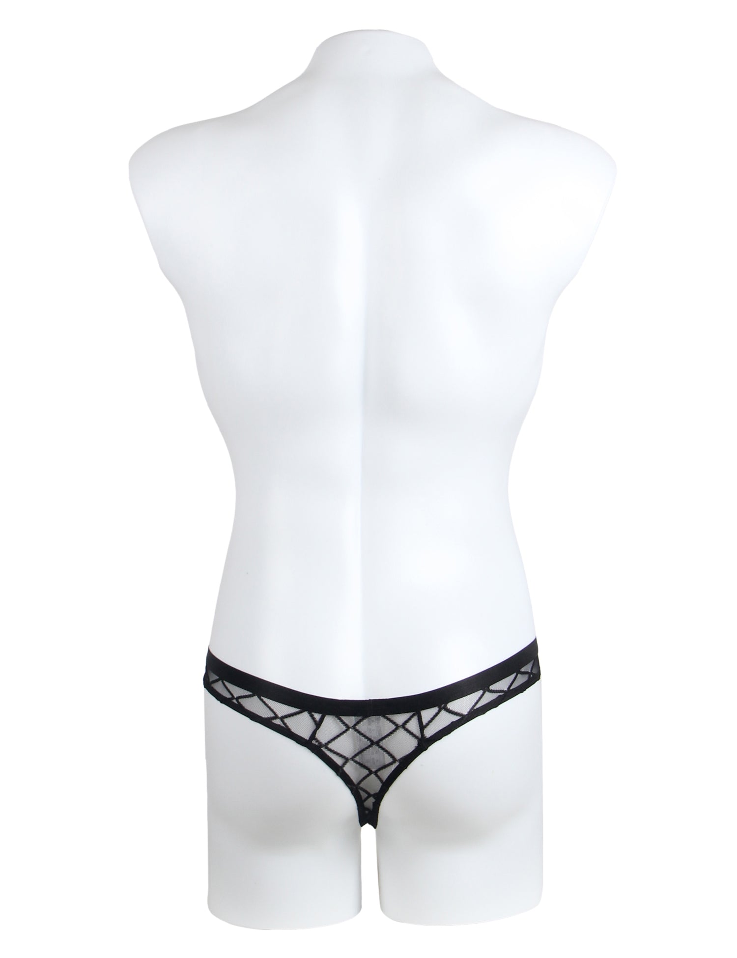 Black Sexy Diamond Mesh Men's Underwear