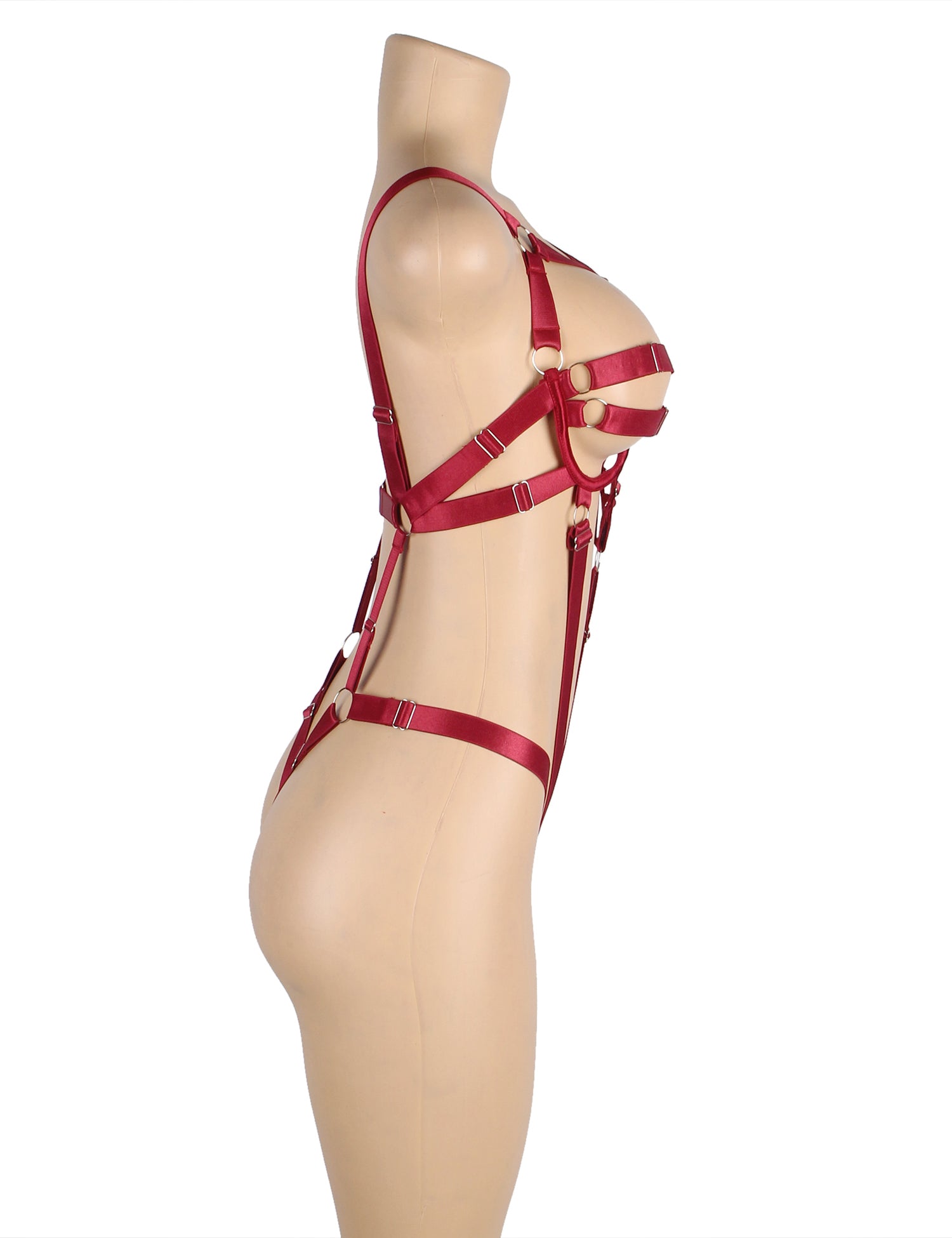 Red Sexy Adjustable Bondage Bodysuit