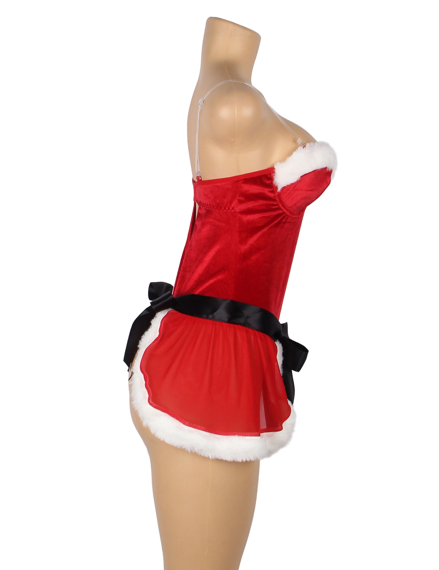 Red Christmas Plush Decoration Bodysuit