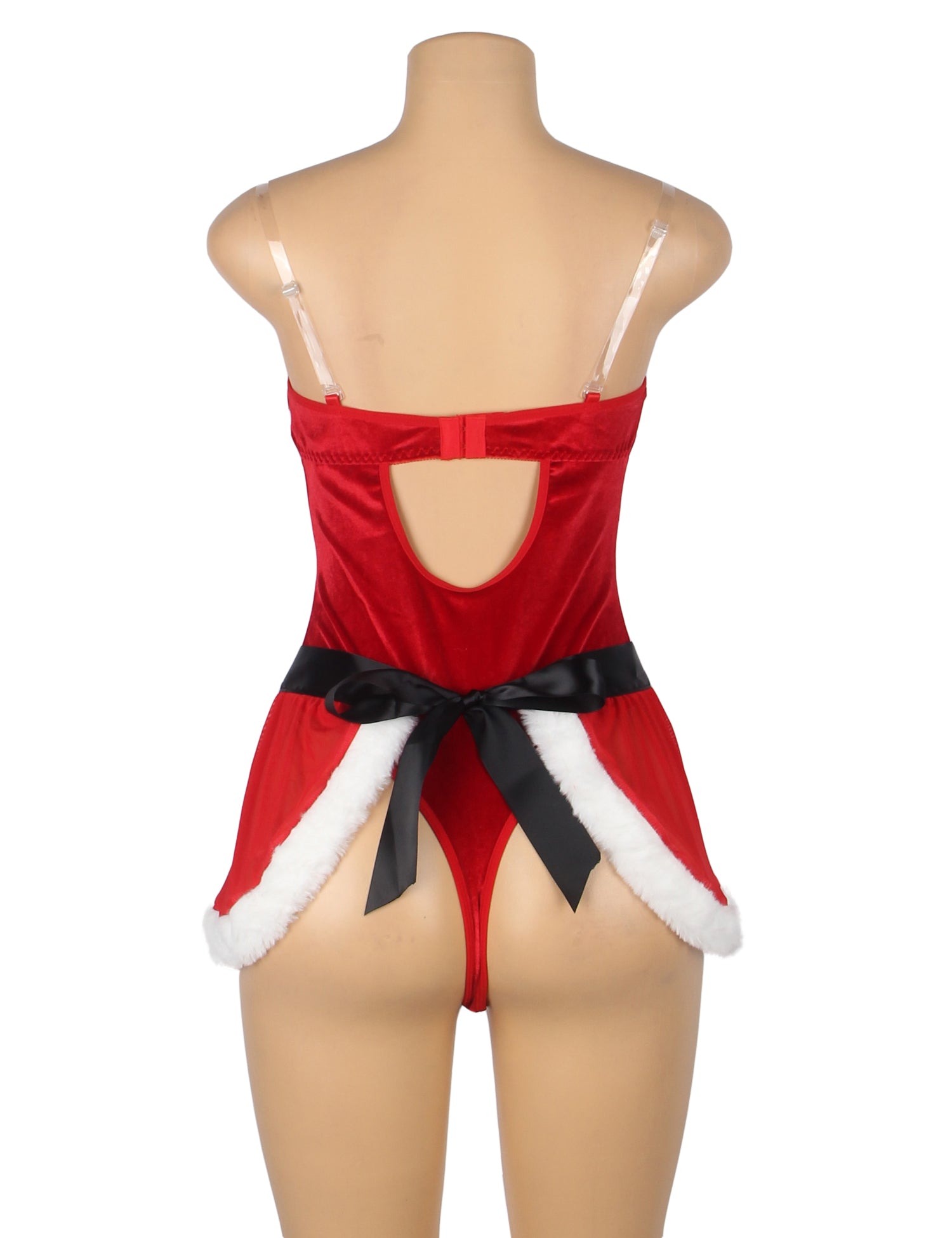Red Christmas Plush Decoration Bodysuit