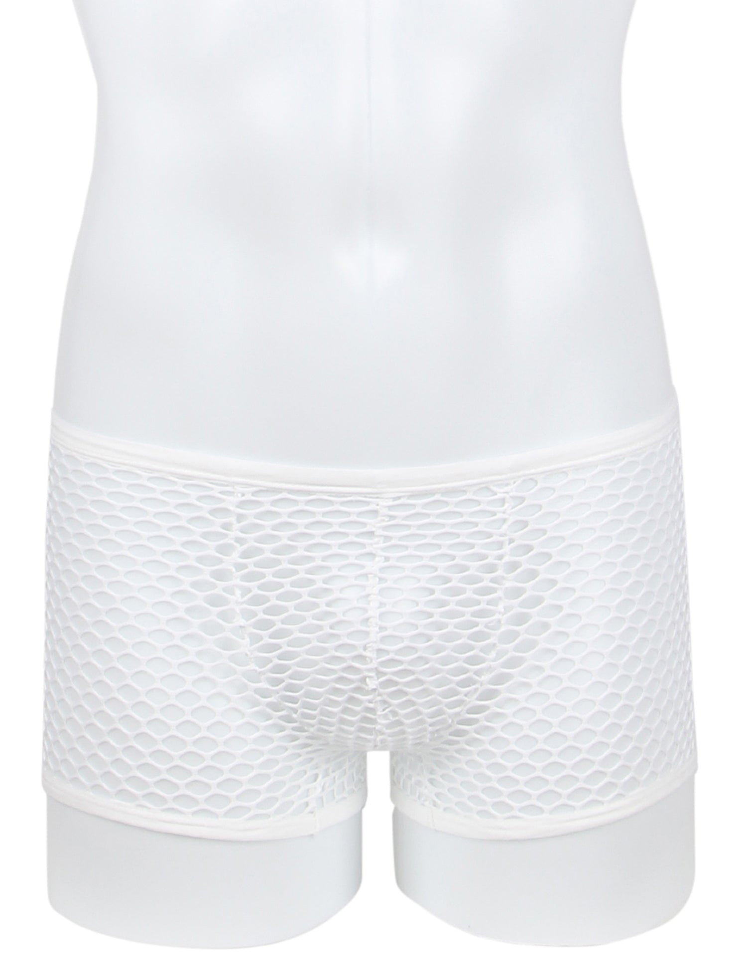 White Sexy Men's Fishnet Boxer