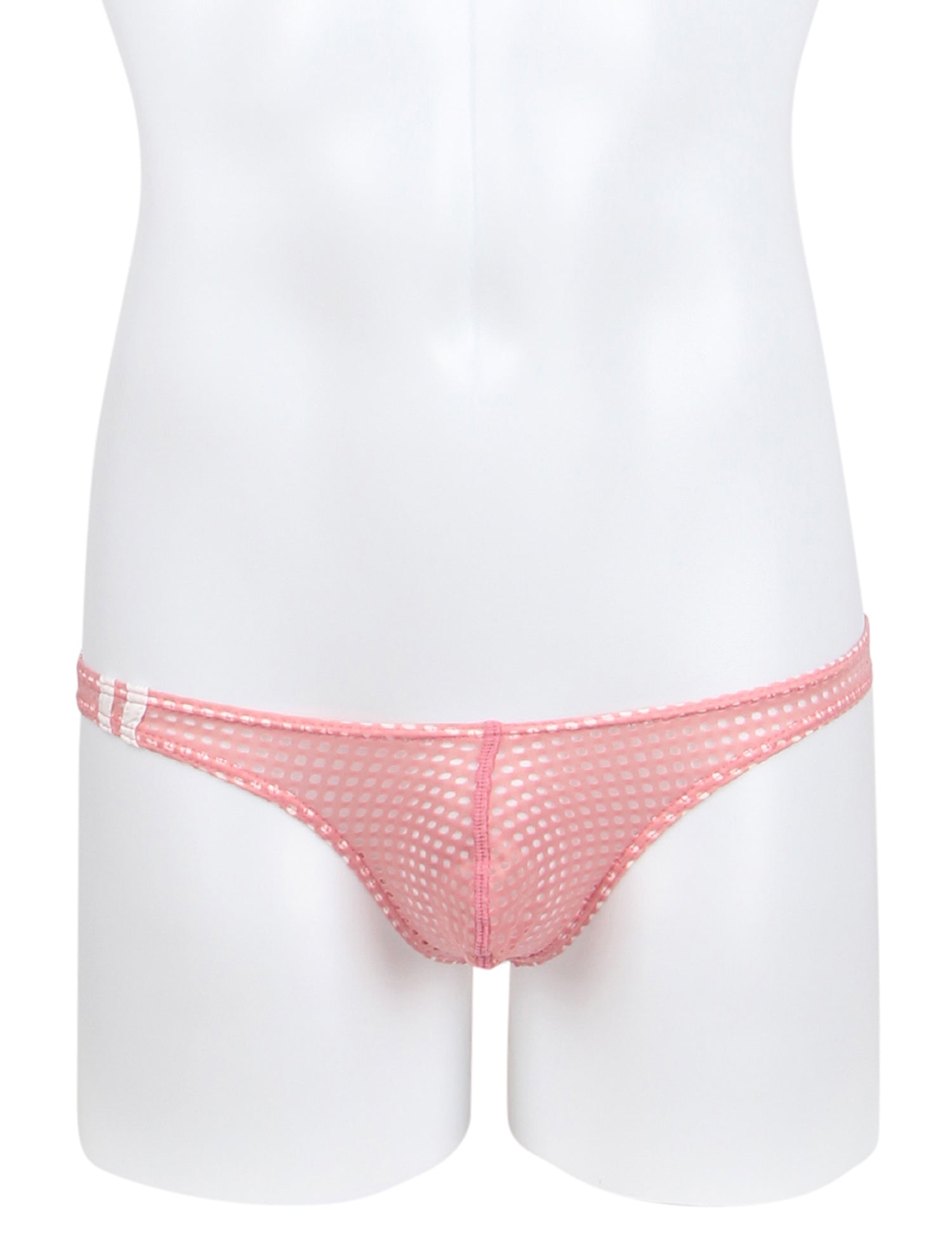 Pink Breathable Mesh Sexy Men's Brief