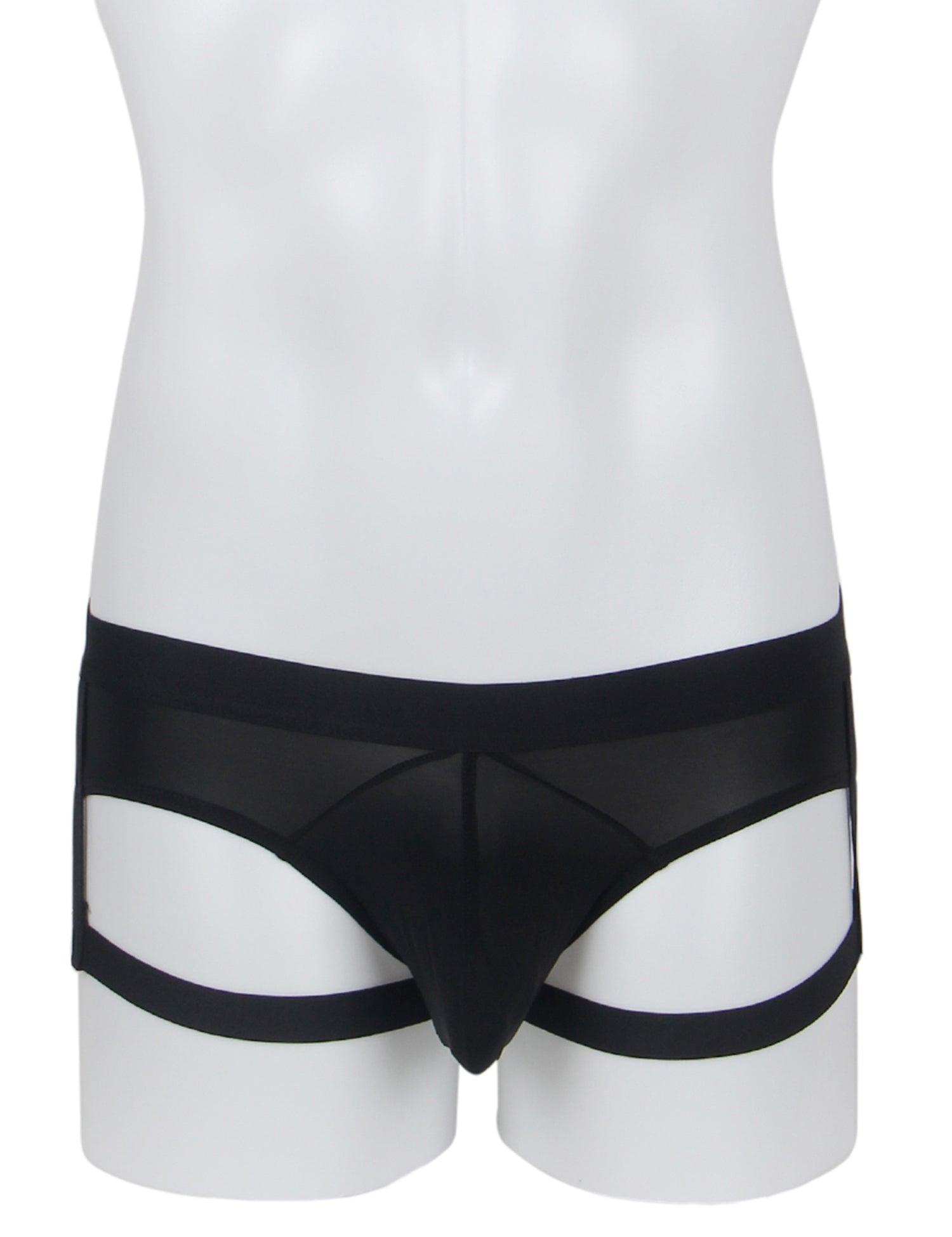 Black Ice Silk Strappy Sexy Men's Underwear