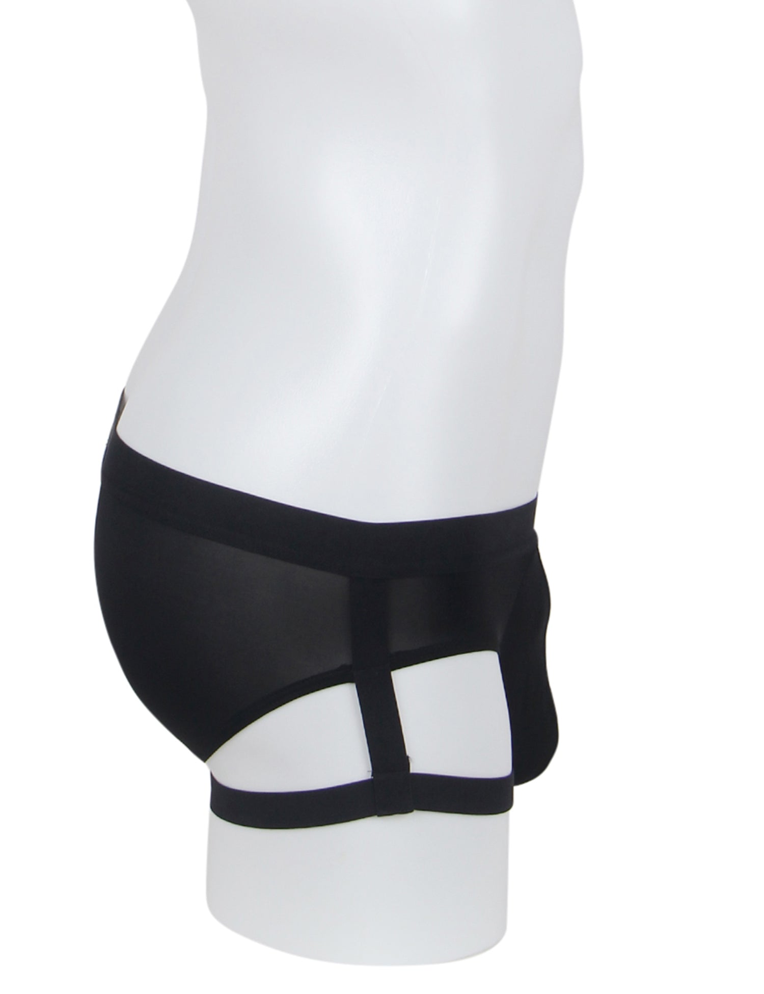 Black Ice Silk Strappy Sexy Men's Underwear
