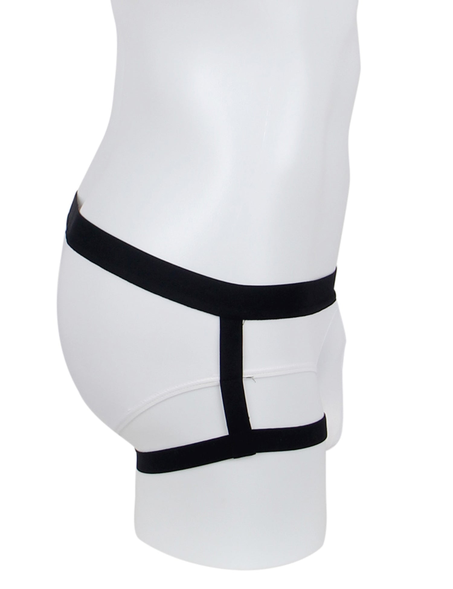 White Ice Silk Strappy Sexy Men's Underwear
