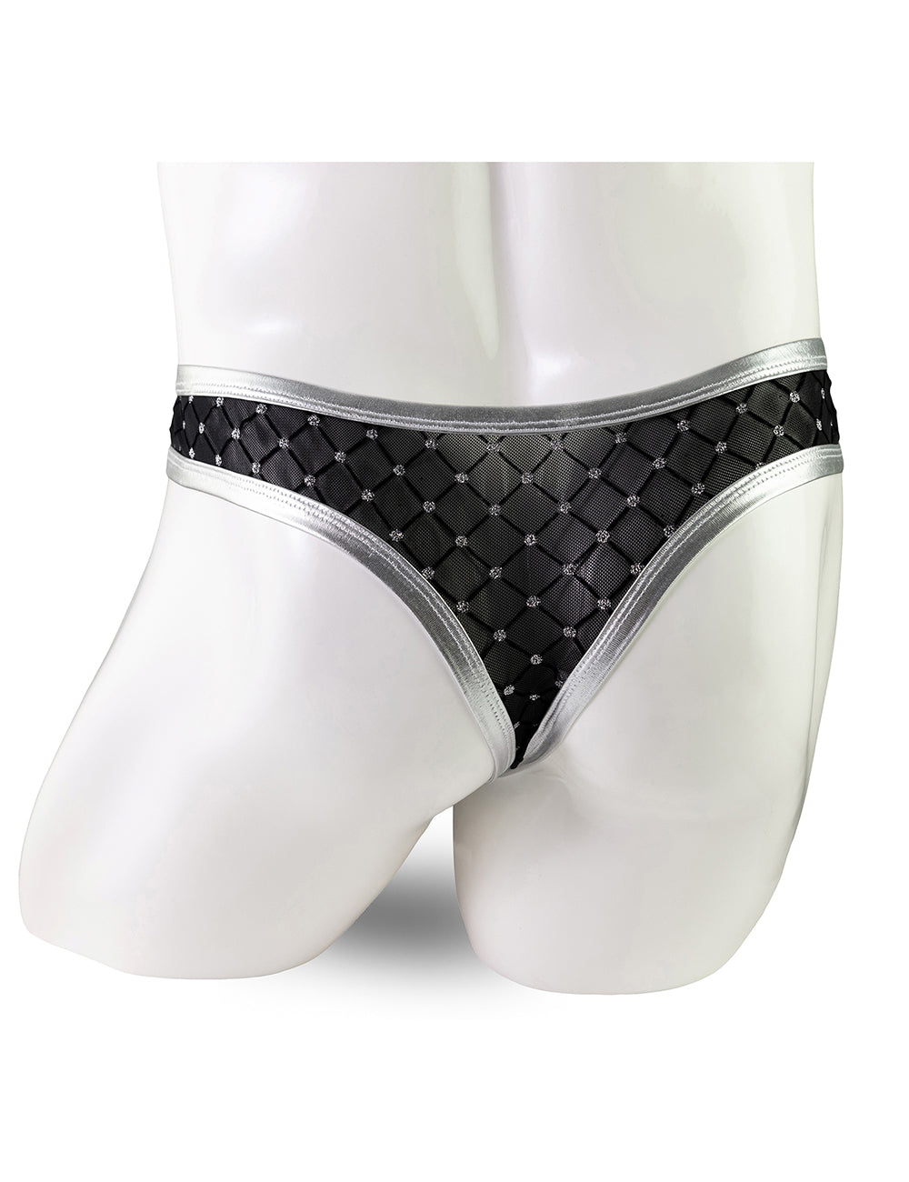 Silver Sexy Leather Underwear for Man