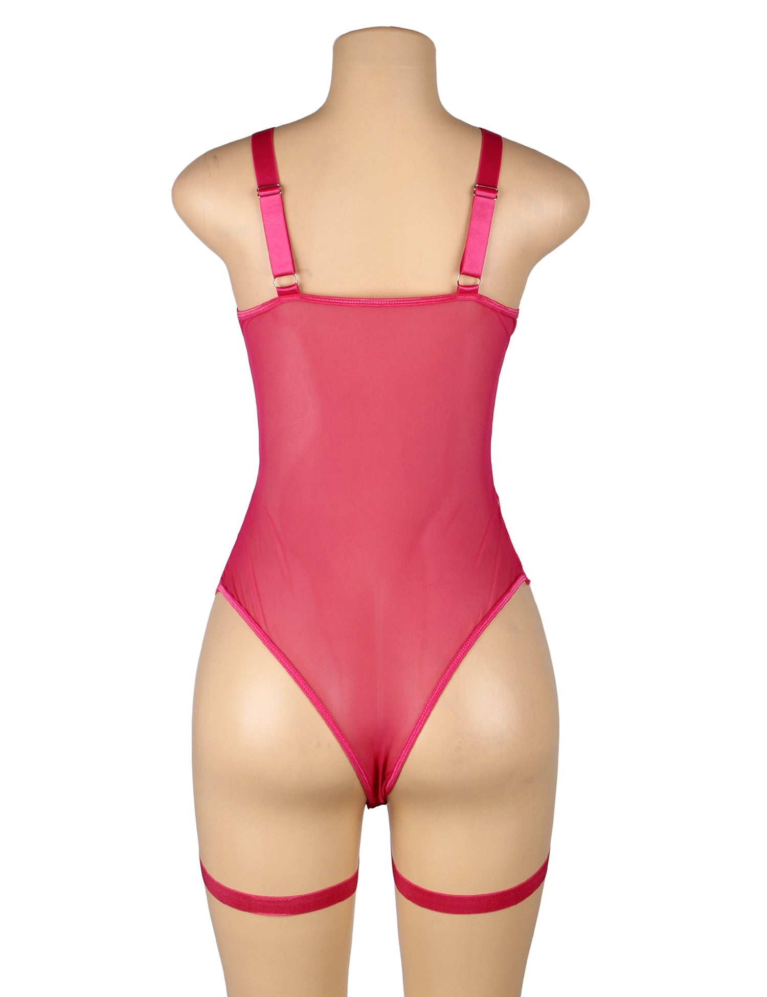 Rose Sexy Slim Lace Garter Leg Ring Teddy