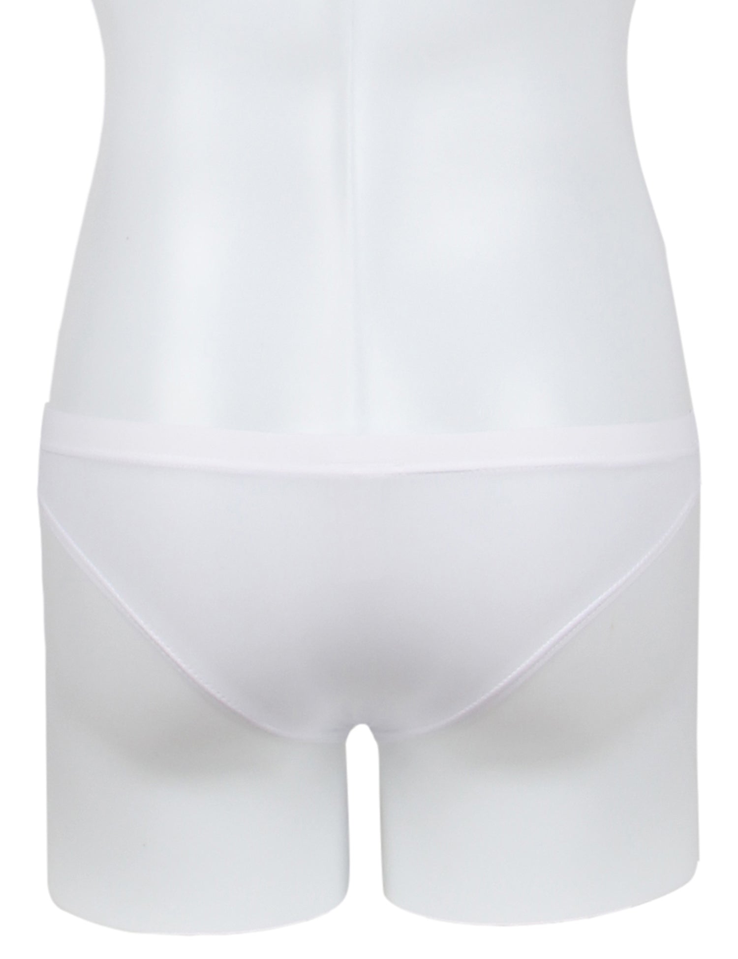 White Sexy Hollow-Cut Ice Silk Men's Brief