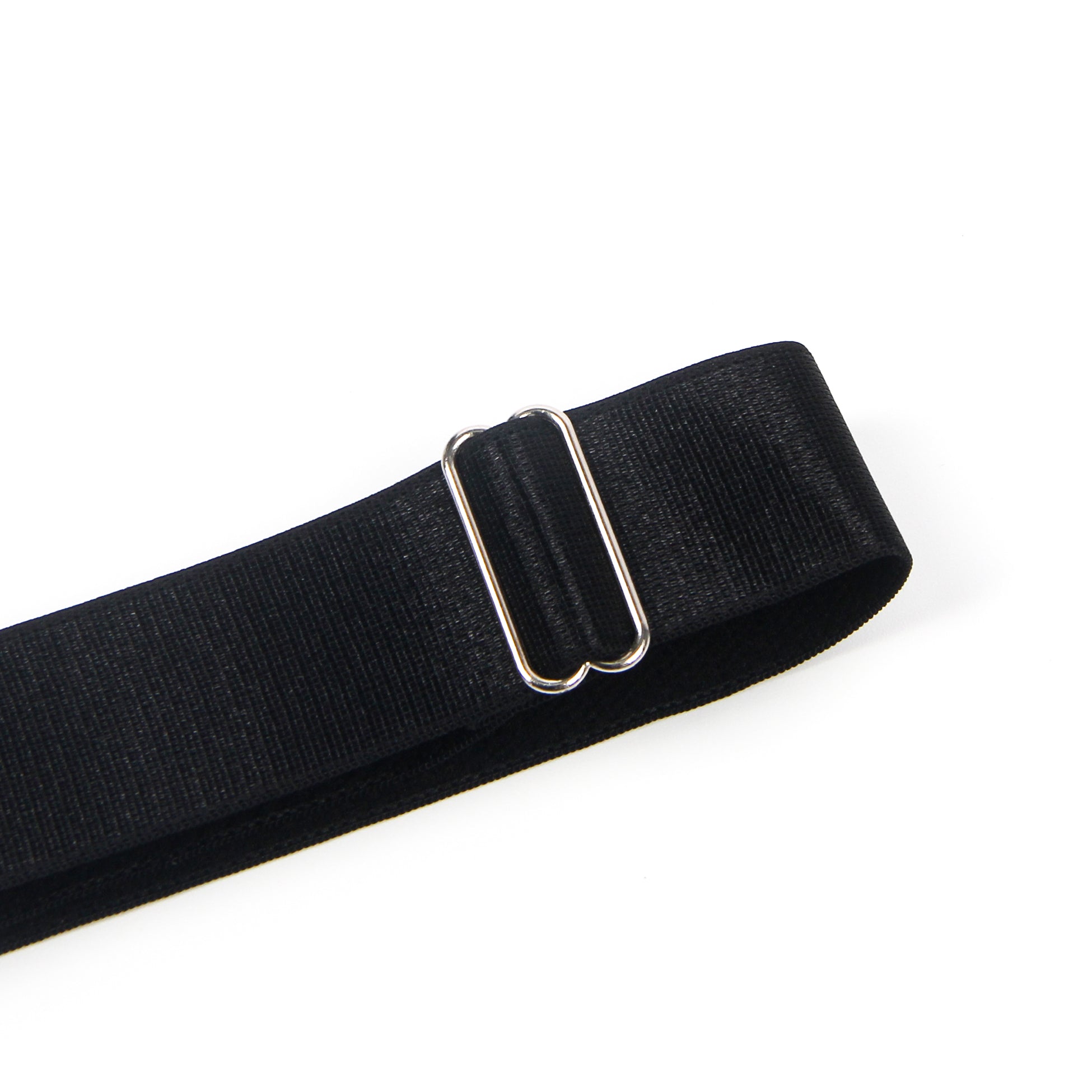 Black Adjustable Buckles Elastic Leg Rings