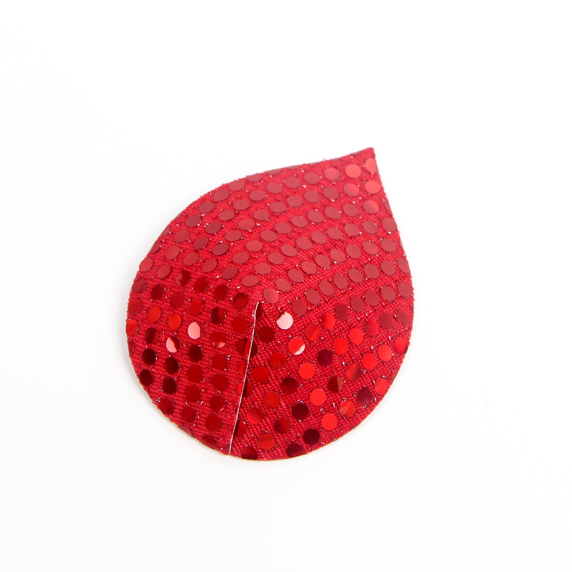 Red Sequin Water Droplets Reusable Nipple Covers