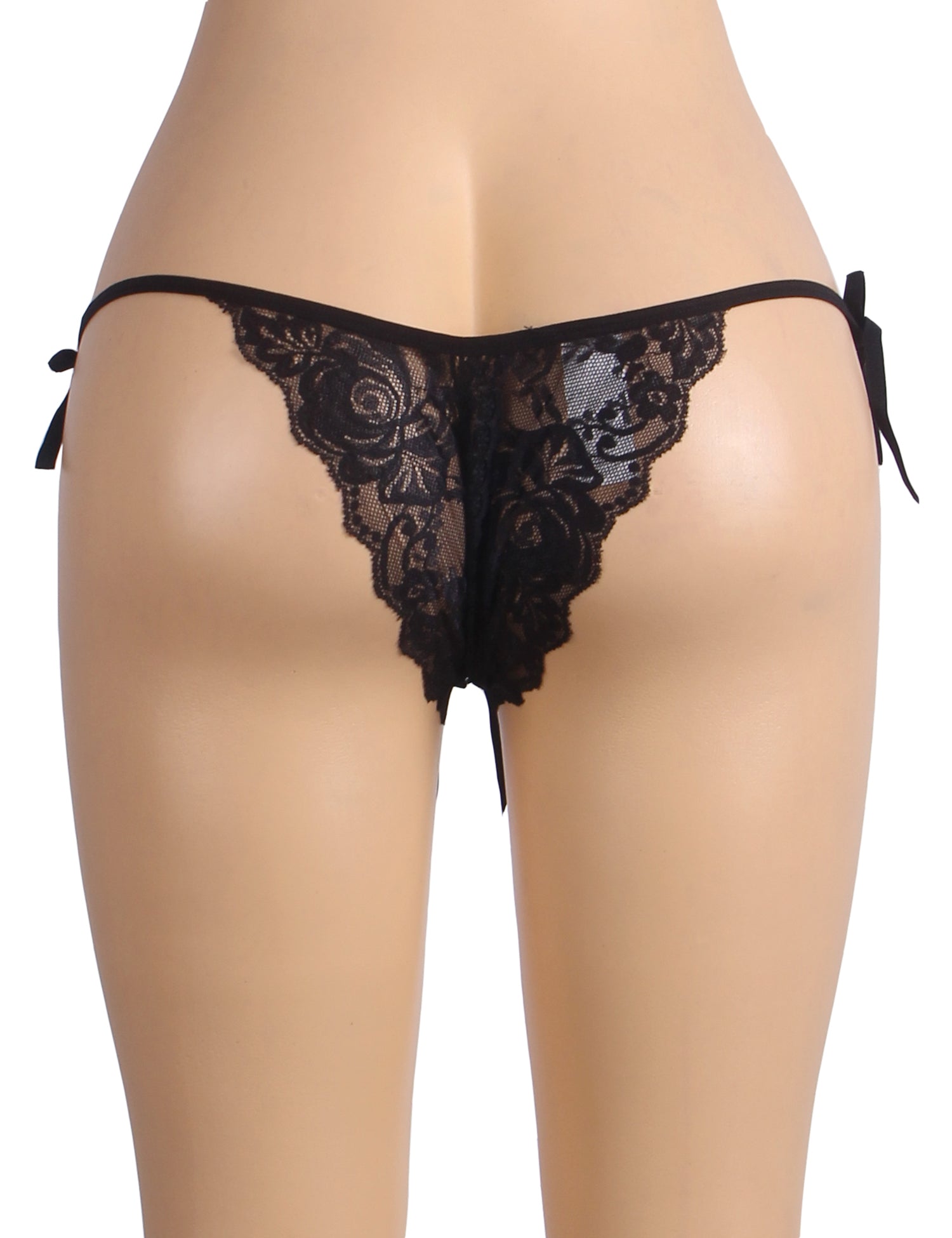 Black Lace Strappy Women Panty