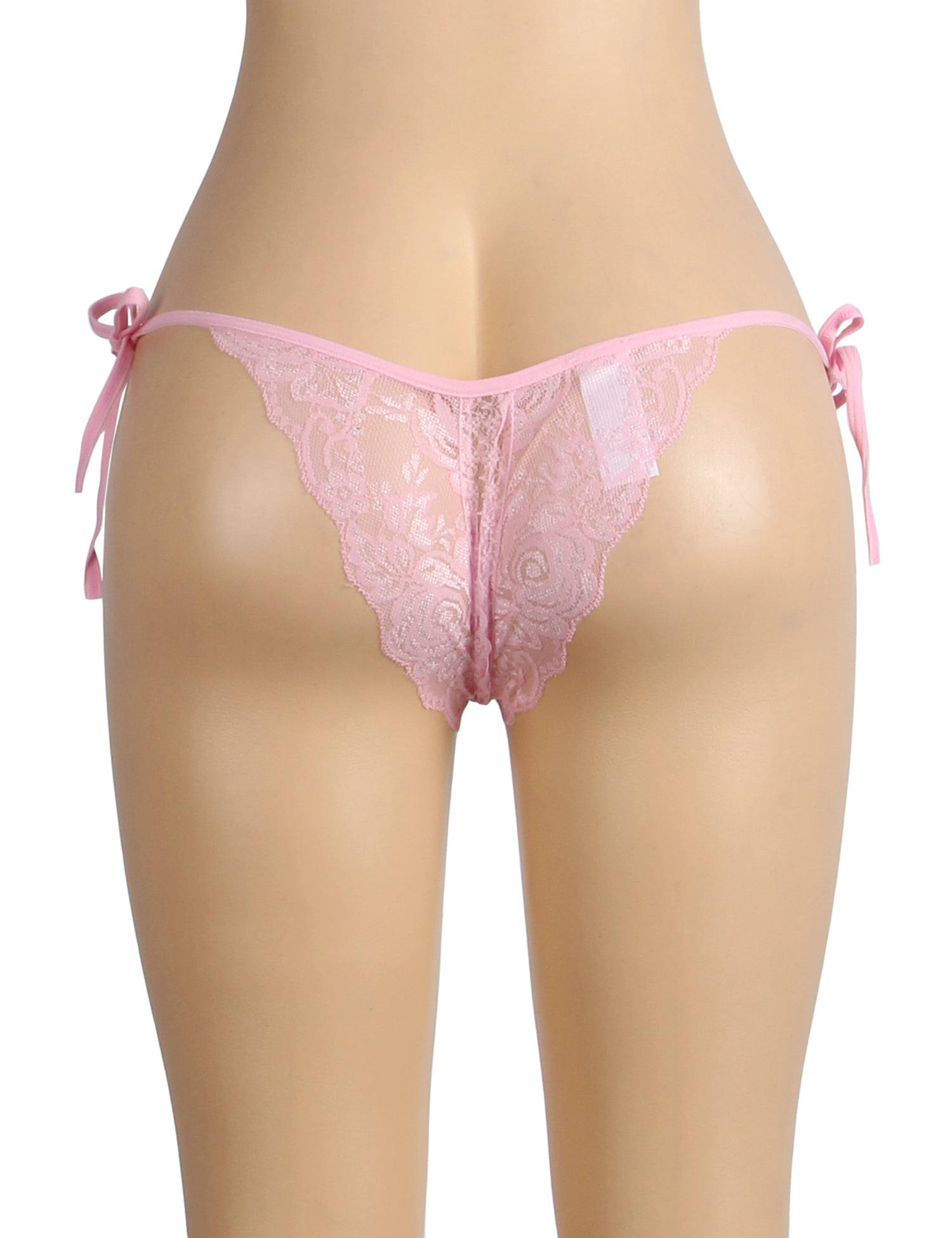 Pink Lace Strappy Women Panty